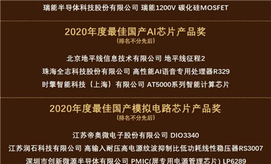 群芯閃耀！“2020硬核中國芯”獲獎榜單出爐