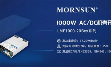 1000W 高功率密度AC/DC機殼開關電源，解決大功率市場需求 ——LMF1000-20Bxx系列